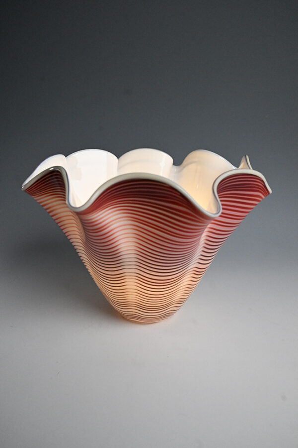 Copper Scalop Vase
