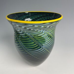 Steel Blue Torque Vase