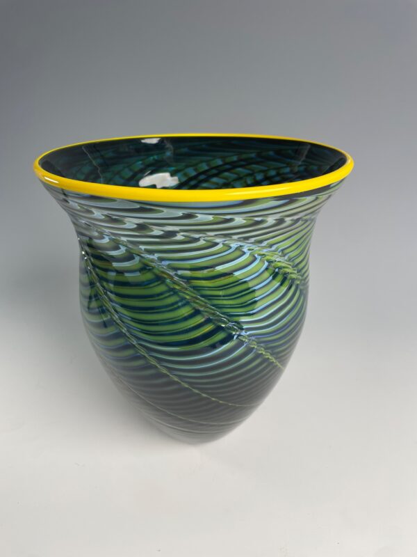 Steel Blue Torque Vase
