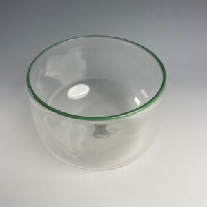 Large bowl with Opal Green Lip